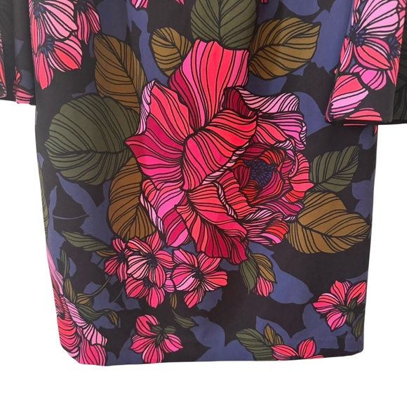 Trina Turk Miley Bell Sleeves Floral Dress Size 8 - Picture 6 of 11